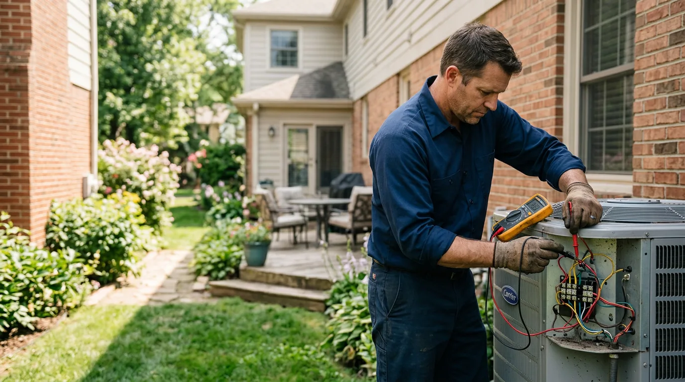 HVAC technician working near Altus, OK
